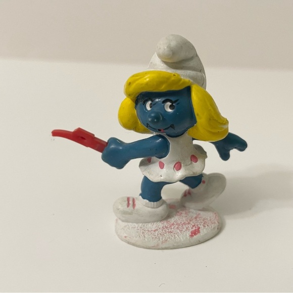 Lot of 4 Smurf Smurfette Figures Toys Ballerina - Picture 12 of 16